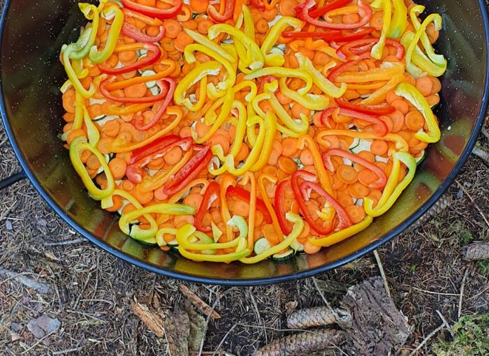 Marokkanische Gemüse-Tajine im Appenzeller Wald - draussen-sein